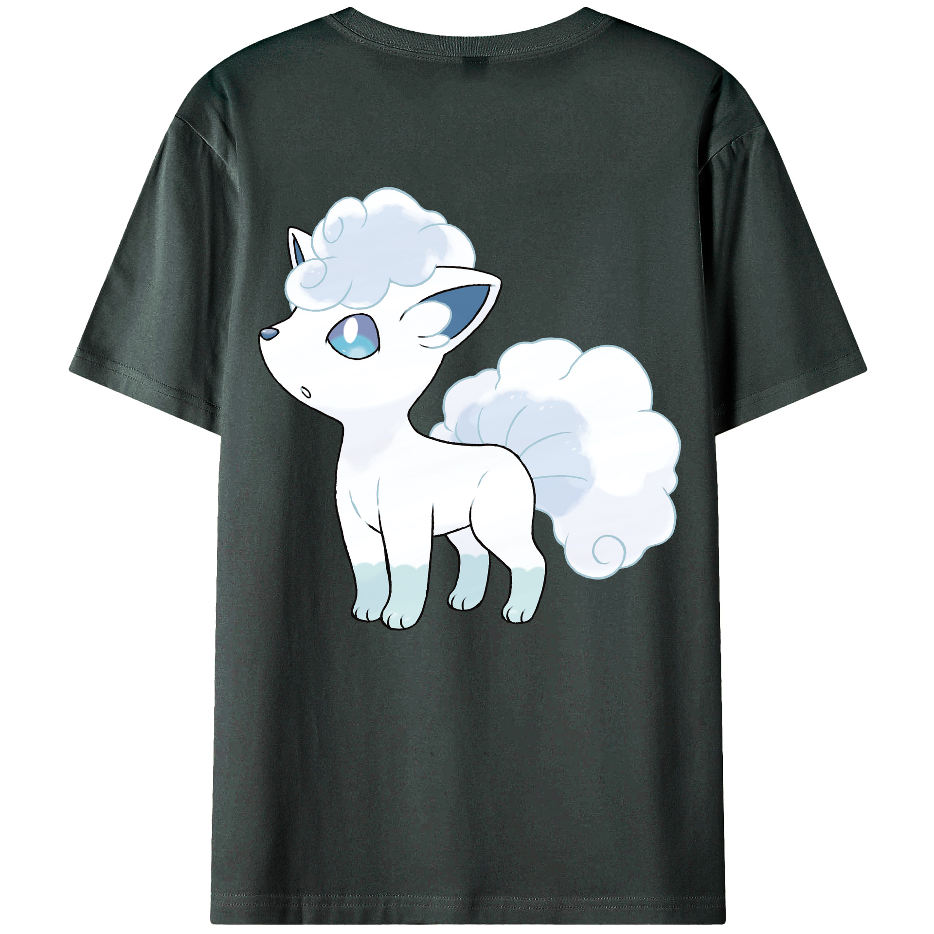 （画像用） ポケットモンスター Pokémon 綿100％ メンズ半袖Tシャツ（バックプリント） 通気性